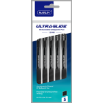 Marlin Ultra Glide Retractable Pen 1.0mm - Black 5's